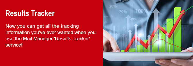 Banner for Results Tracker at Mail Manager
